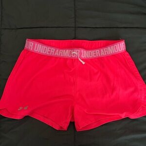 Under Armour Women’s Running Shorts, Size M, Pink